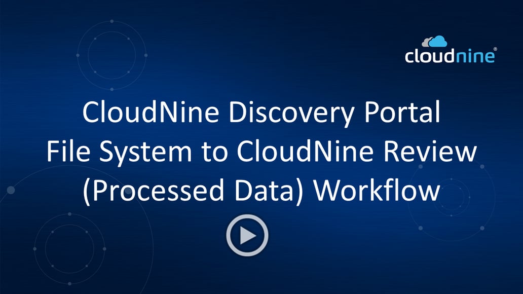 CloudNine Discovery Portal Video Library